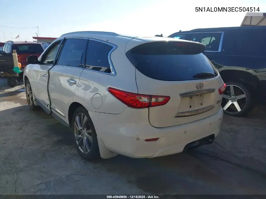 5N1AL0MN3EC504514 2014 Infiniti Qx60