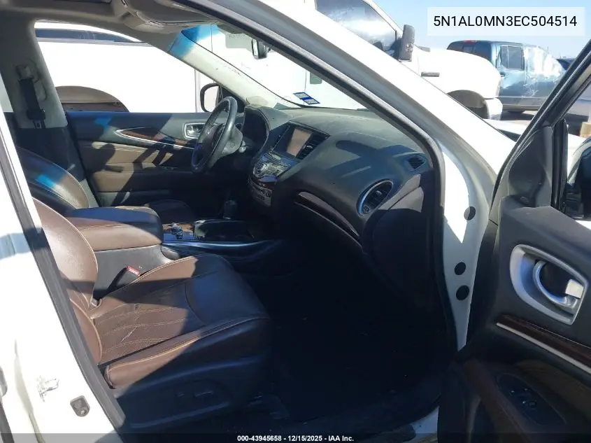 5N1AL0MN3EC504514 2014 Infiniti Qx60