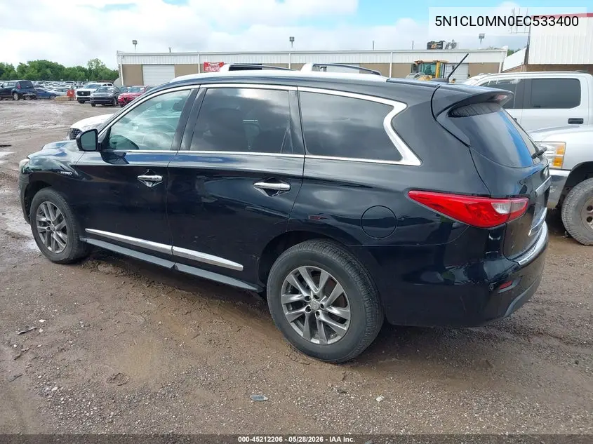 5N1CL0MN0EC533400 2014 Infiniti Qx60 Hybrid