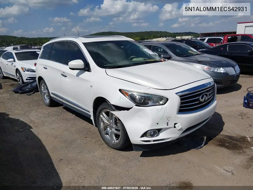2014 Infiniti Qx60 VIN: 5N1AL0MM1EC542931 Lot: 45521927