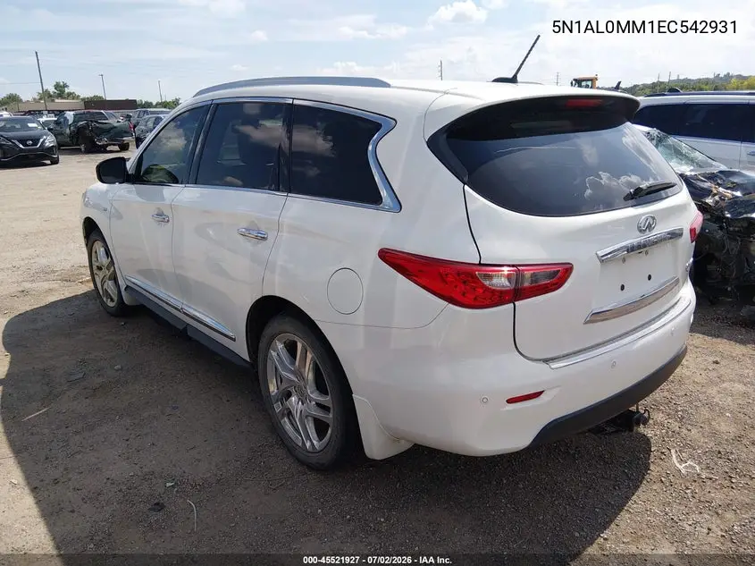 2014 Infiniti Qx60 VIN: 5N1AL0MM1EC542931 Lot: 45521927