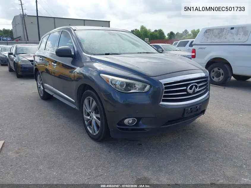 2014 Infiniti Qx60 VIN: 5N1AL0MN0EC501733 Lot: 45524167