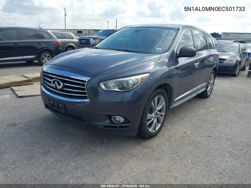 2014 Infiniti Qx60 VIN: 5N1AL0MN0EC501733 Lot: 45524167