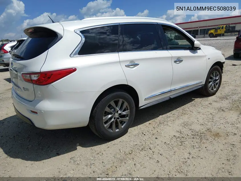 2014 Infiniti Qx60 VIN: 5N1AL0MM9EC508039 Lot: 45548519