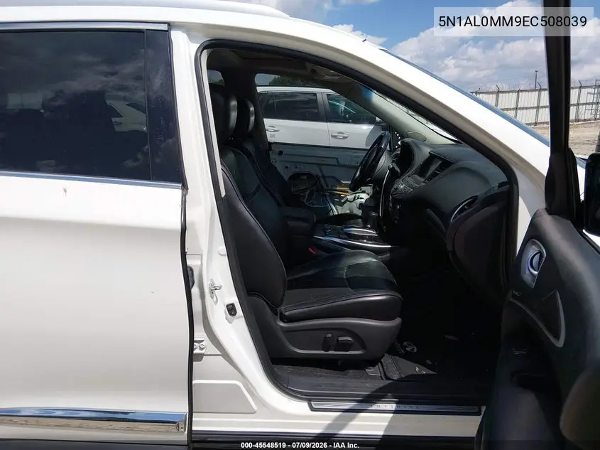 2014 Infiniti Qx60 VIN: 5N1AL0MM9EC508039 Lot: 45548519