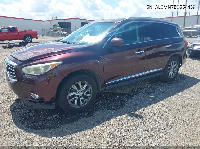 2014 Infiniti Qx60 VIN: 5N1AL0MN7EC554459 Lot: 45555825