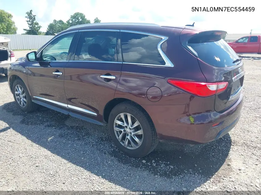 2014 Infiniti Qx60 VIN: 5N1AL0MN7EC554459 Lot: 45555825