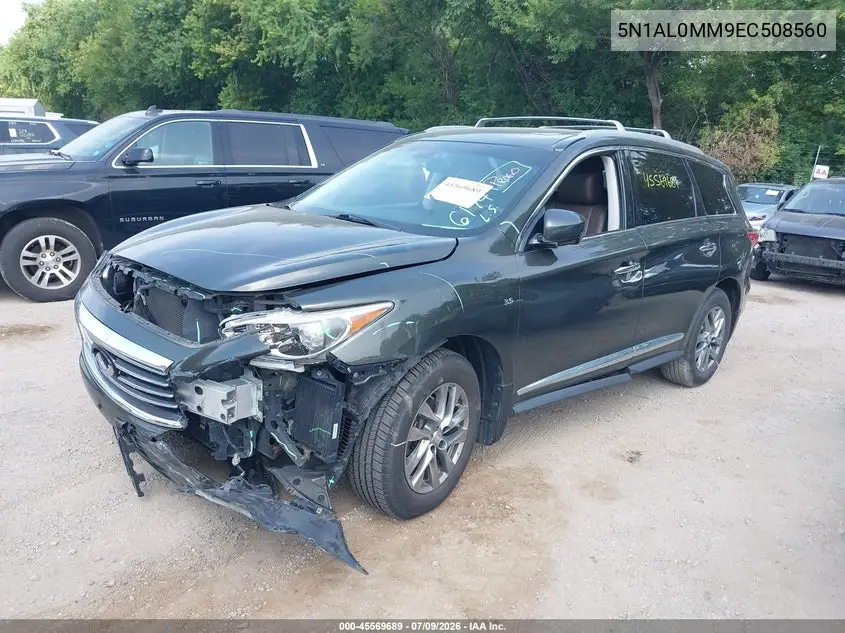 2014 Infiniti Qx60 VIN: 5N1AL0MM9EC508560 Lot: 45569689