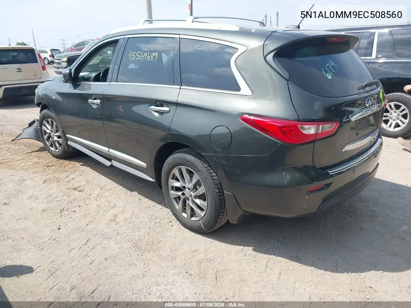 2014 Infiniti Qx60 VIN: 5N1AL0MM9EC508560 Lot: 45569689