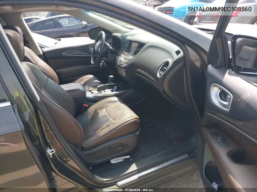 2014 Infiniti Qx60 VIN: 5N1AL0MM9EC508560 Lot: 45569689