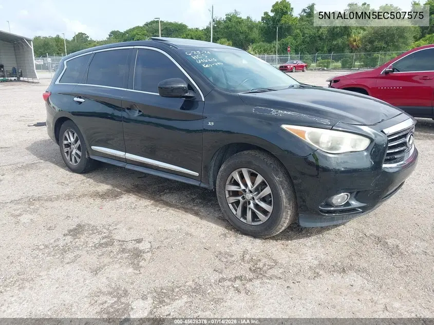 2014 Infiniti Qx60 VIN: 5N1AL0MN5EC507575 Lot: 45628376