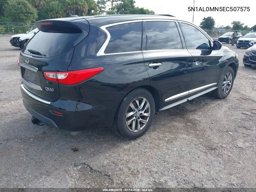 2014 Infiniti Qx60 VIN: 5N1AL0MN5EC507575 Lot: 45628376