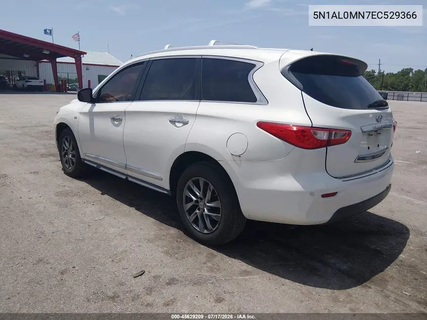 2014 Infiniti Qx60 VIN: 5N1AL0MN7EC529366 Lot: 45629209