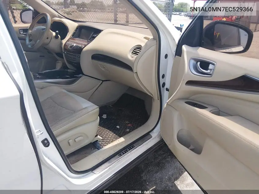 2014 Infiniti Qx60 VIN: 5N1AL0MN7EC529366 Lot: 45629209