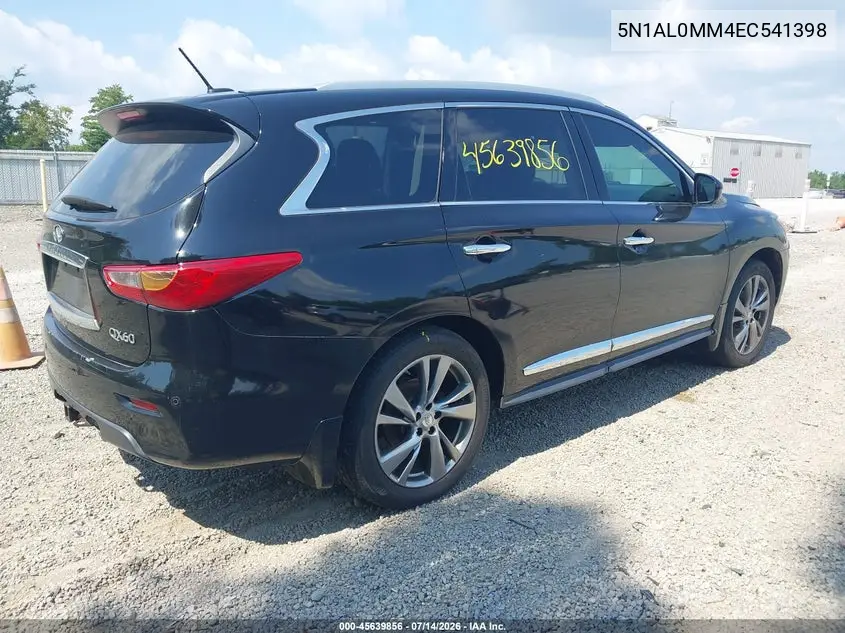 2014 Infiniti Qx60 VIN: 5N1AL0MM4EC541398 Lot: 45639856