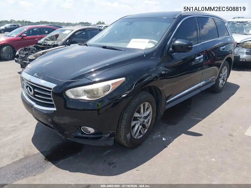 2014 Infiniti Qx60 VIN: 5N1AL0MM2EC508819 Lot: 45651409