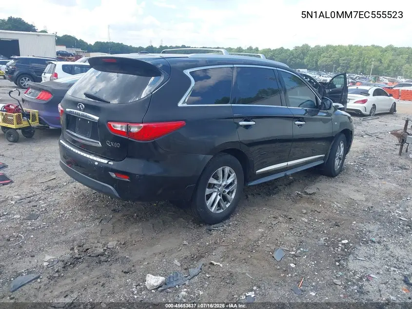 2014 Infiniti Qx60 VIN: 5N1AL0MM7EC555523 Lot: 45653637