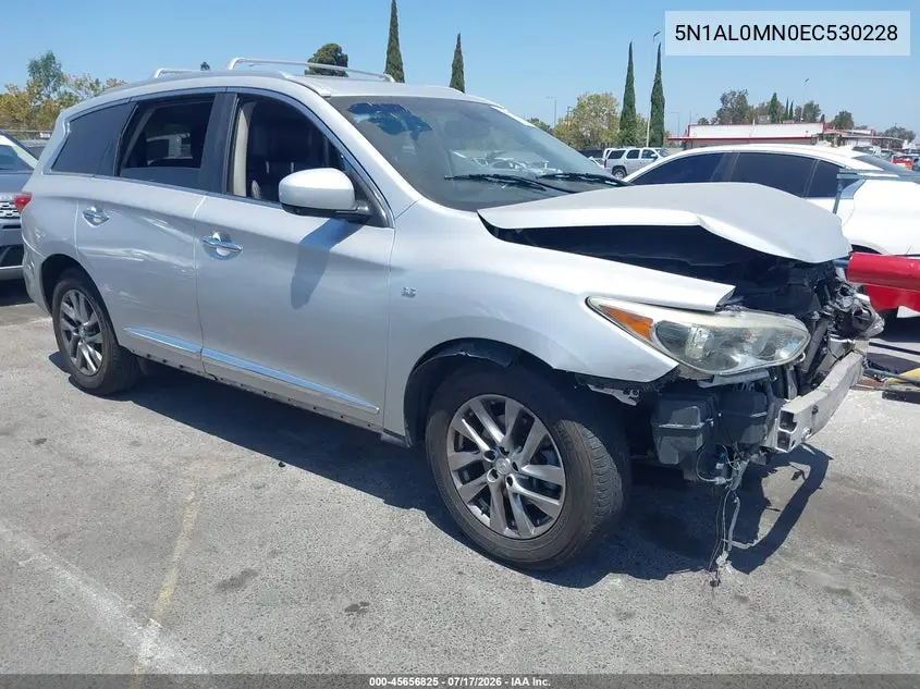 2014 Infiniti Qx60 VIN: 5N1AL0MN0EC530228 Lot: 45656825