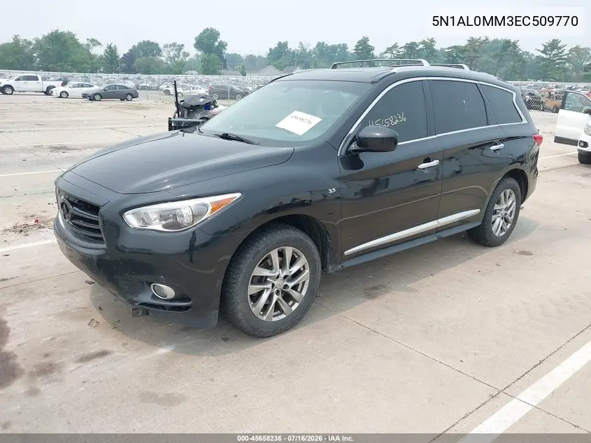 2014 Infiniti Qx60 VIN: 5N1AL0MM3EC509770 Lot: 45658236