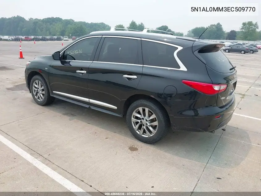 2014 Infiniti Qx60 VIN: 5N1AL0MM3EC509770 Lot: 45658236