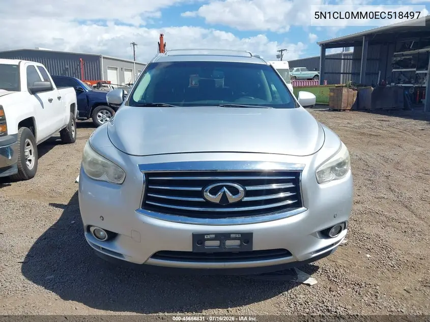 2014 Infiniti Qx60 Hybrid VIN: 5N1CL0MM0EC518497 Lot: 45666831
