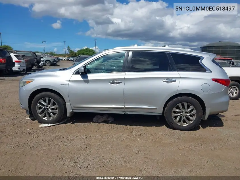 2014 Infiniti Qx60 Hybrid VIN: 5N1CL0MM0EC518497 Lot: 45666831