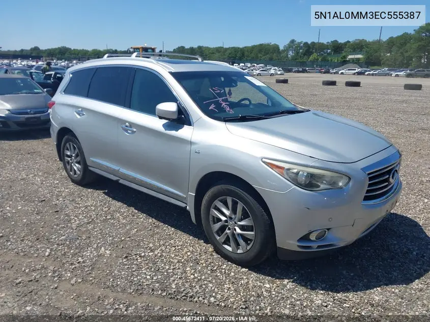 2014 Infiniti Qx60 VIN: 5N1AL0MM3EC555387 Lot: 45672411