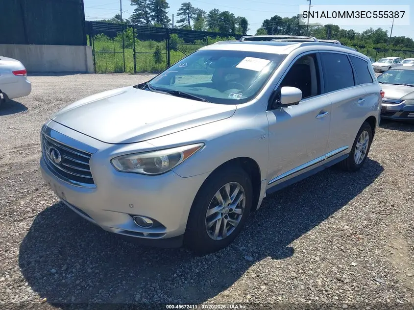 2014 Infiniti Qx60 VIN: 5N1AL0MM3EC555387 Lot: 45672411