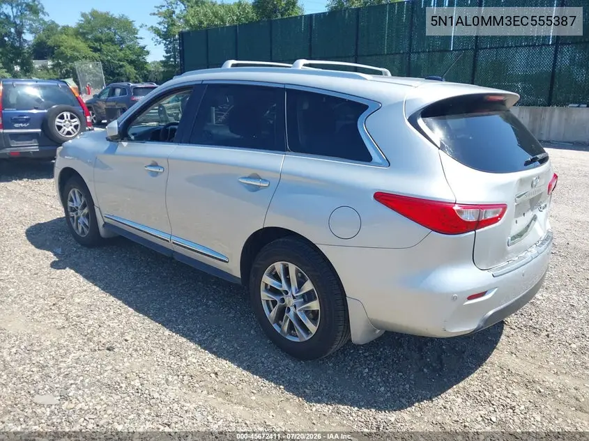2014 Infiniti Qx60 VIN: 5N1AL0MM3EC555387 Lot: 45672411