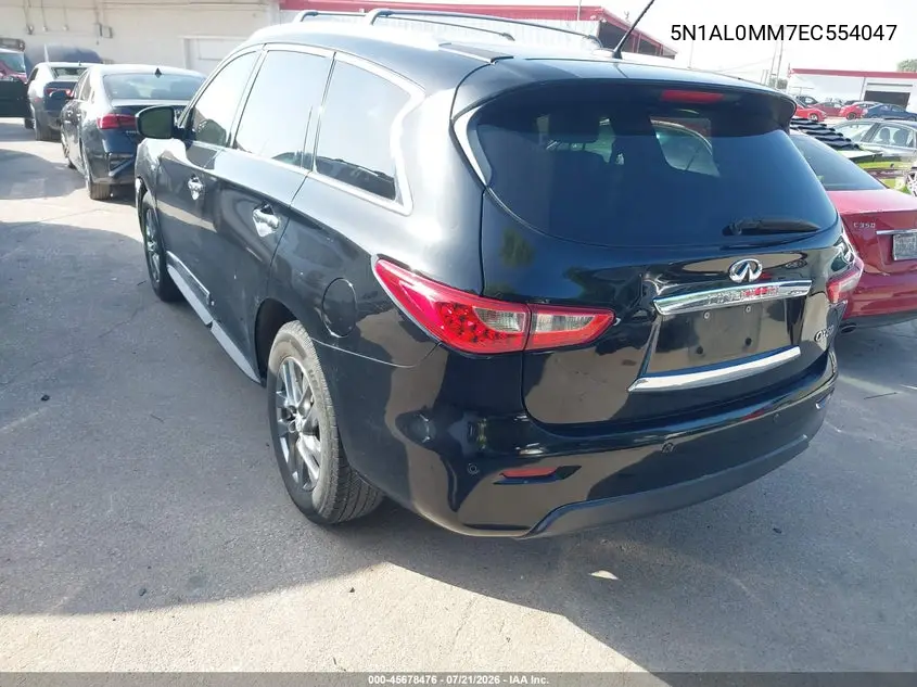 2014 Infiniti Qx60 VIN: 5N1AL0MM7EC554047 Lot: 45678476