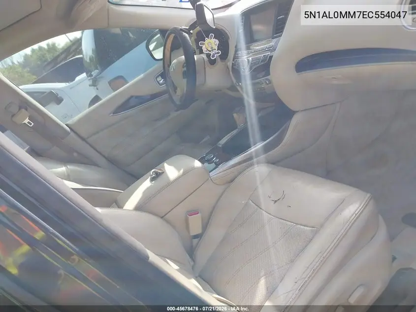 2014 Infiniti Qx60 VIN: 5N1AL0MM7EC554047 Lot: 45678476