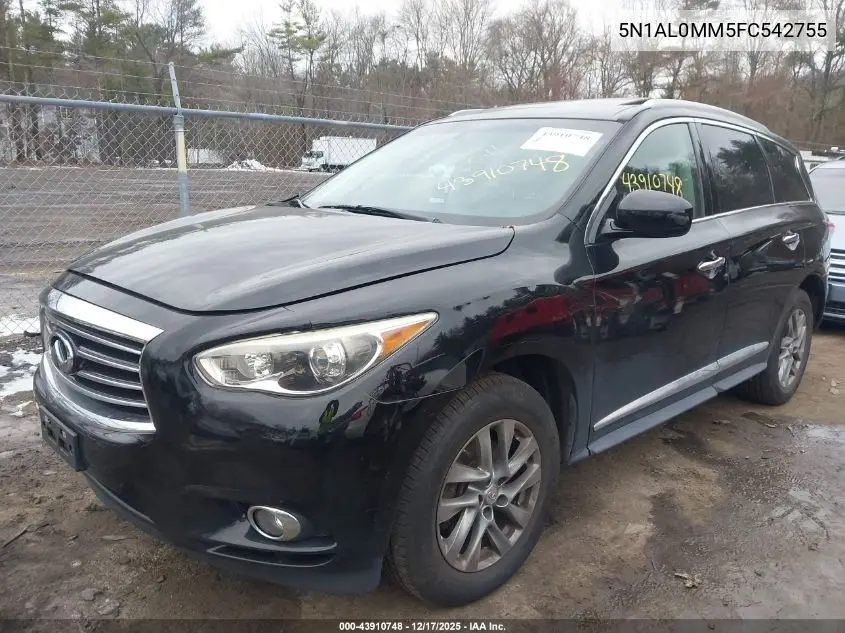 5N1AL0MM5FC542755 2015 Infiniti Qx60