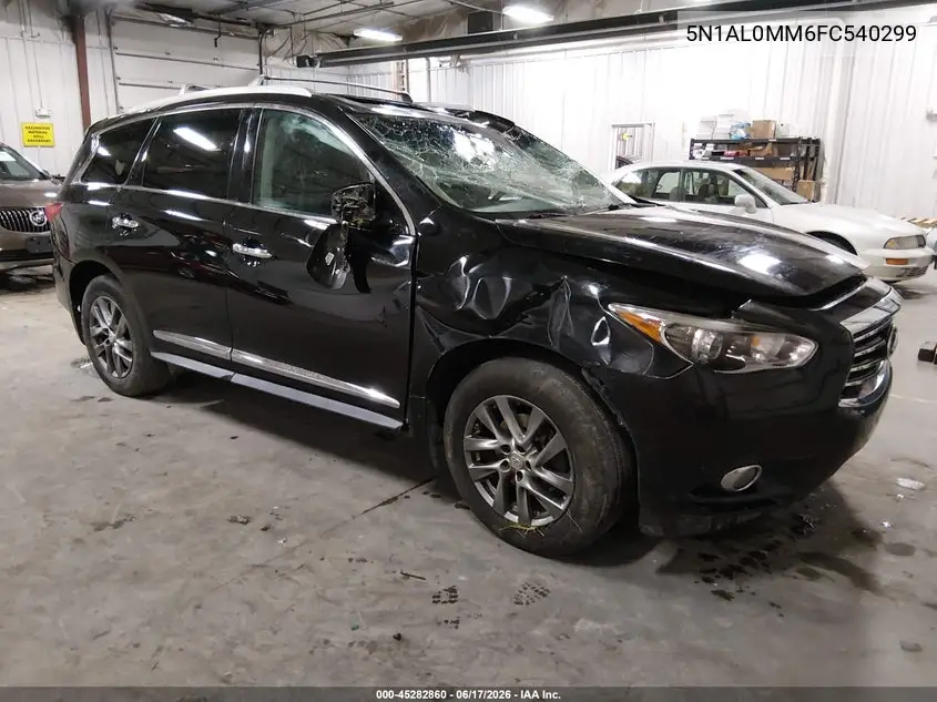 2015 Infiniti Qx60 VIN: 5N1AL0MM6FC540299 Lot: 45282860