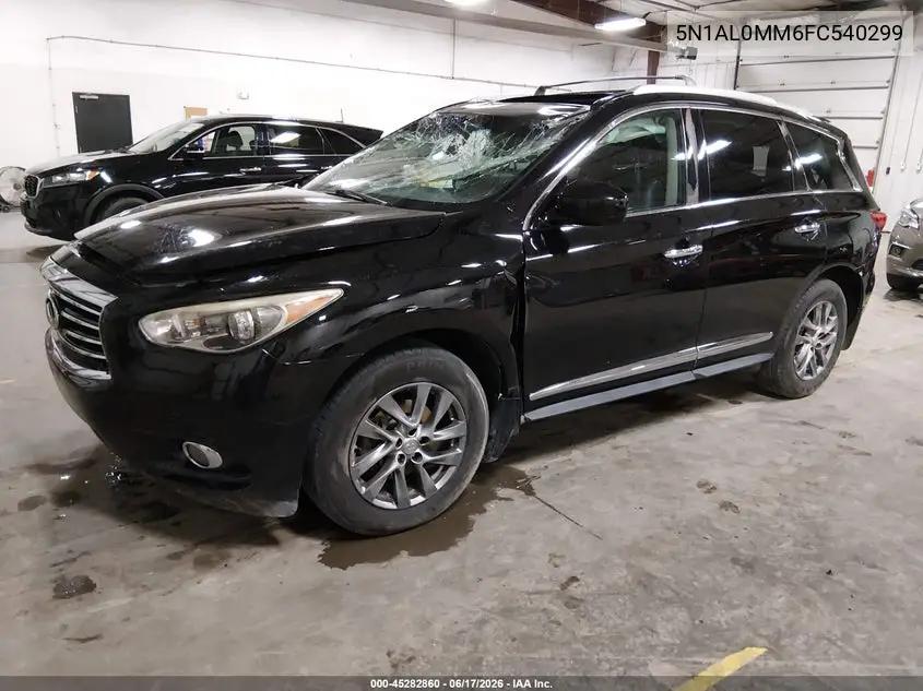 2015 Infiniti Qx60 VIN: 5N1AL0MM6FC540299 Lot: 45282860