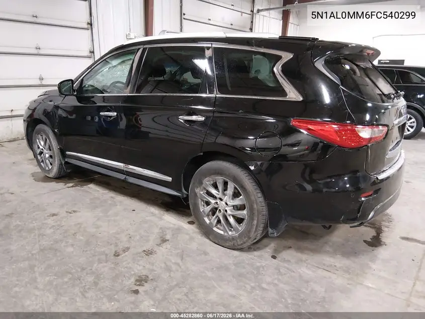 2015 Infiniti Qx60 VIN: 5N1AL0MM6FC540299 Lot: 45282860