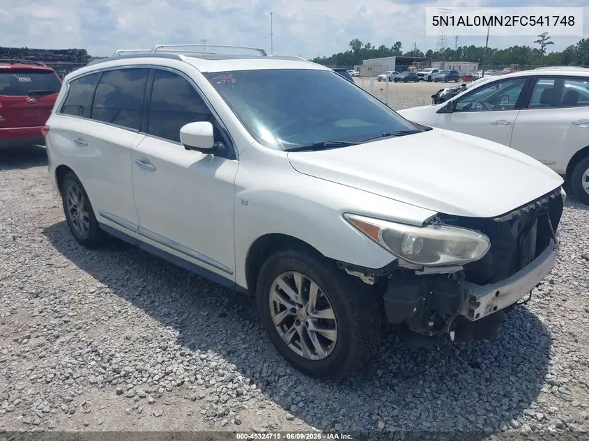 2015 Infiniti Qx60 VIN: 5N1AL0MN2FC541748 Lot: 45324715