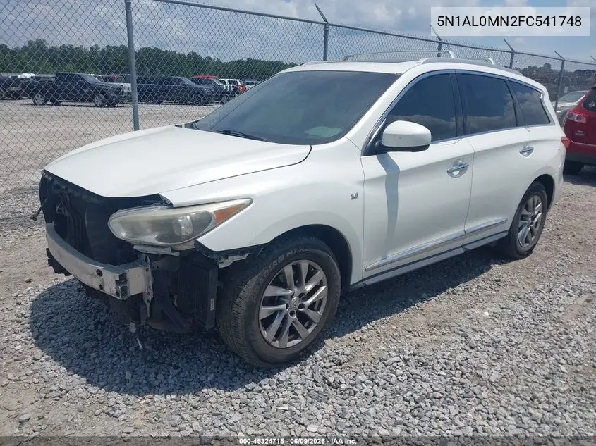 2015 Infiniti Qx60 VIN: 5N1AL0MN2FC541748 Lot: 45324715