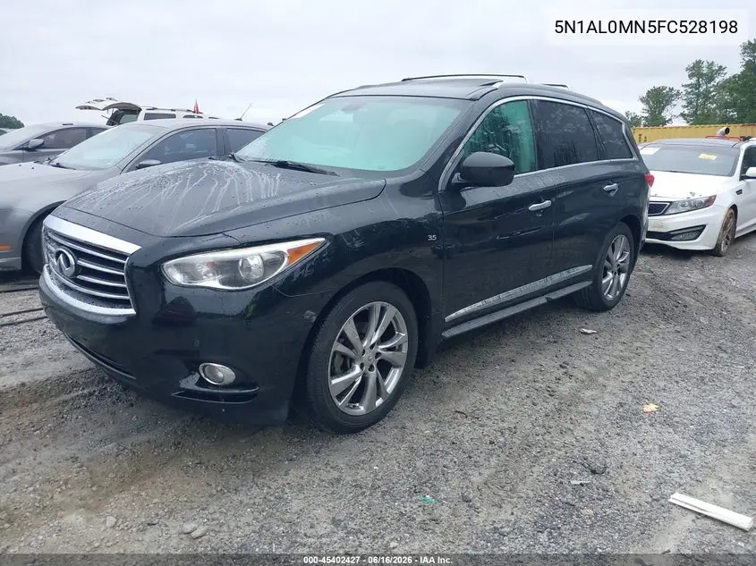 2015 Infiniti Qx60 VIN: 5N1AL0MN5FC528198 Lot: 45402427