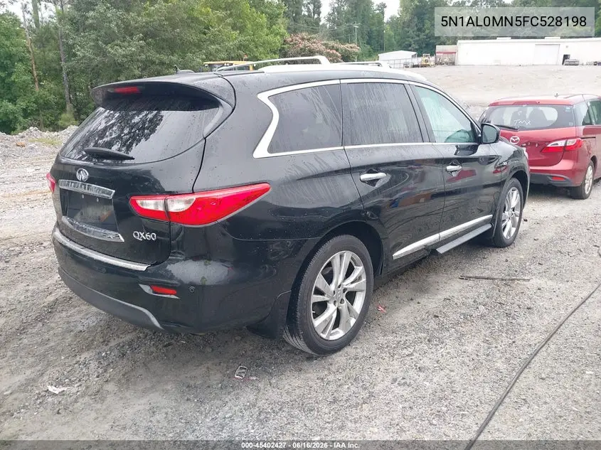 2015 Infiniti Qx60 VIN: 5N1AL0MN5FC528198 Lot: 45402427