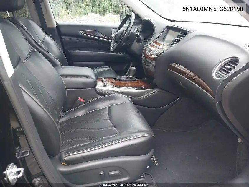 2015 Infiniti Qx60 VIN: 5N1AL0MN5FC528198 Lot: 45402427
