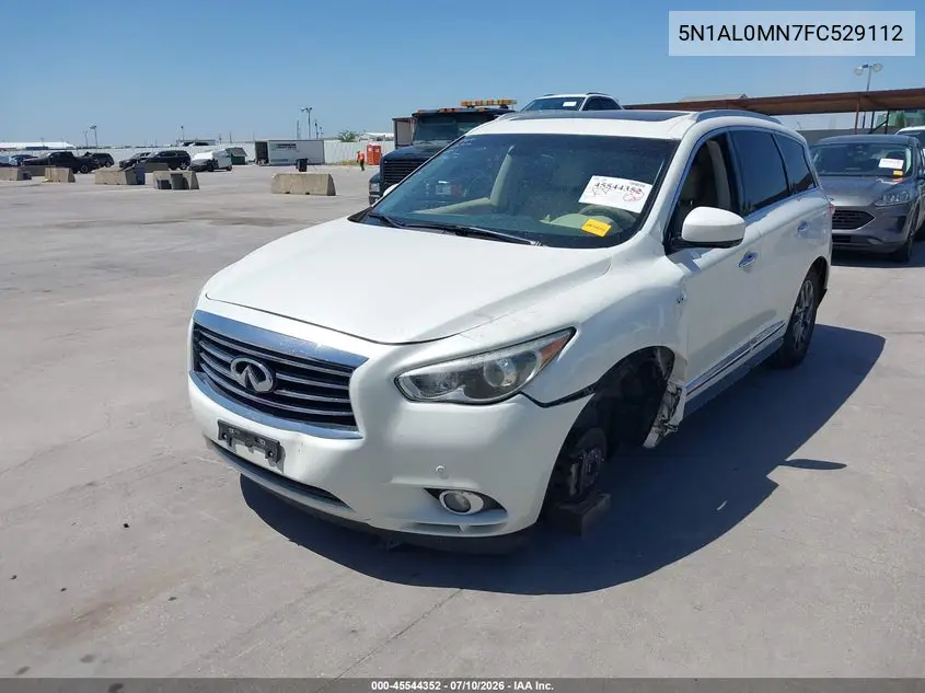 2015 Infiniti Qx60 VIN: 5N1AL0MN7FC529112 Lot: 45544352
