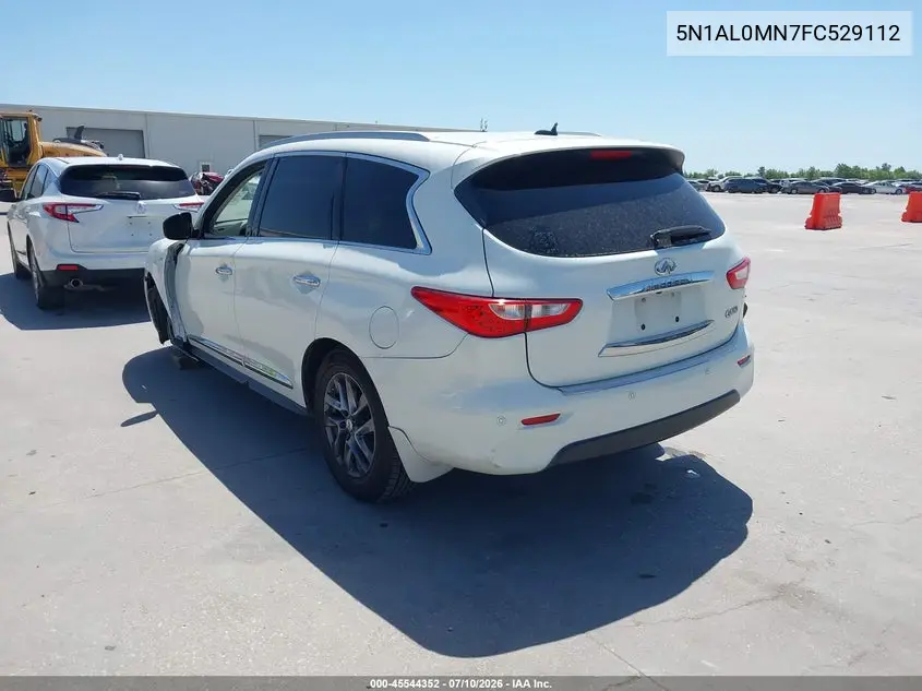 2015 Infiniti Qx60 VIN: 5N1AL0MN7FC529112 Lot: 45544352
