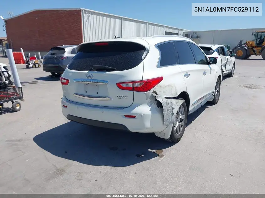 2015 Infiniti Qx60 VIN: 5N1AL0MN7FC529112 Lot: 45544352