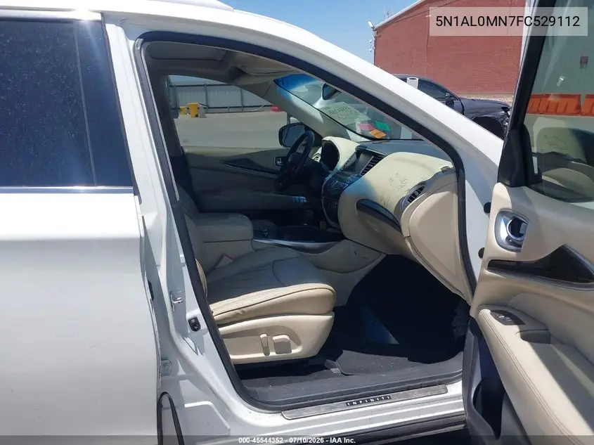 2015 Infiniti Qx60 VIN: 5N1AL0MN7FC529112 Lot: 45544352