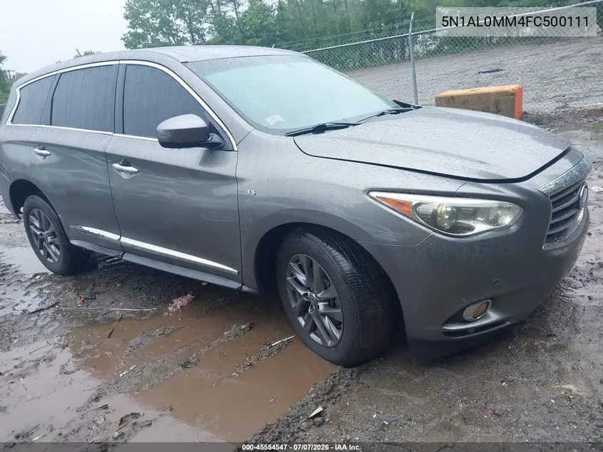 2015 Infiniti Qx60 VIN: 5N1AL0MM4FC500111 Lot: 45554547