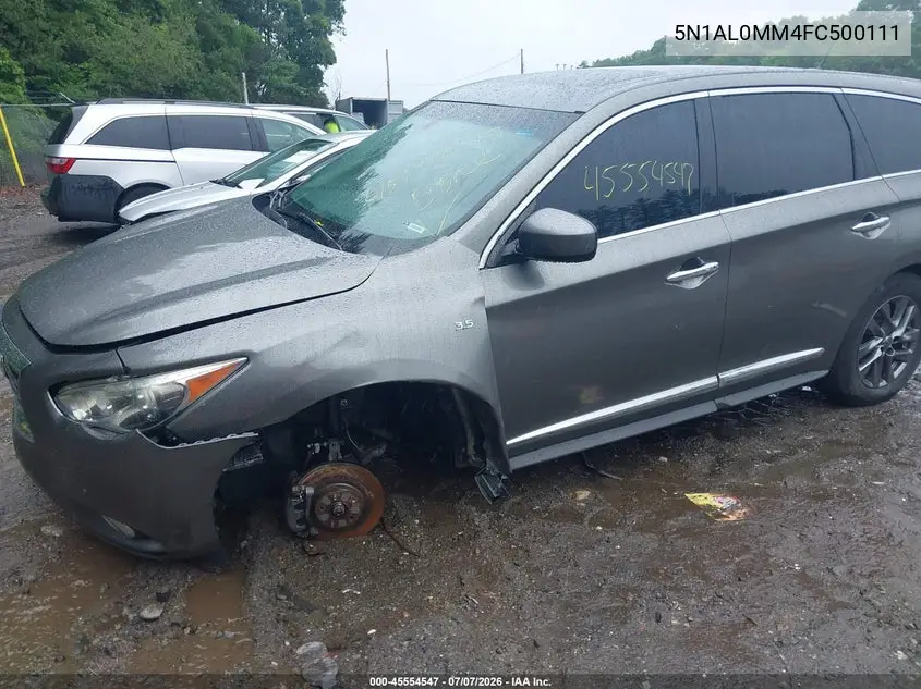2015 Infiniti Qx60 VIN: 5N1AL0MM4FC500111 Lot: 45554547