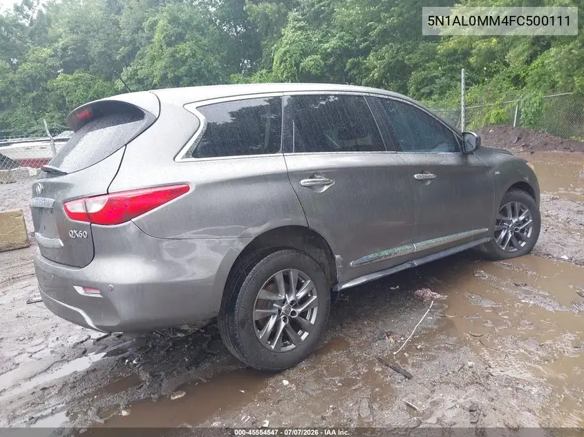 2015 Infiniti Qx60 VIN: 5N1AL0MM4FC500111 Lot: 45554547