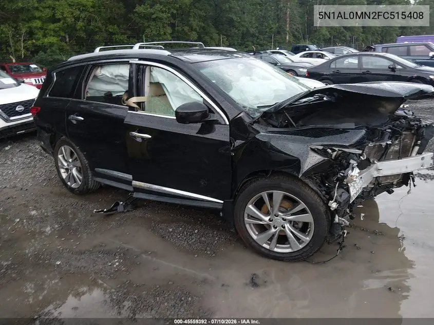 2015 Infiniti Qx60 VIN: 5N1AL0MN2FC515408 Lot: 45559392