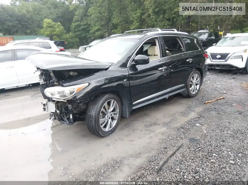 2015 Infiniti Qx60 VIN: 5N1AL0MN2FC515408 Lot: 45559392