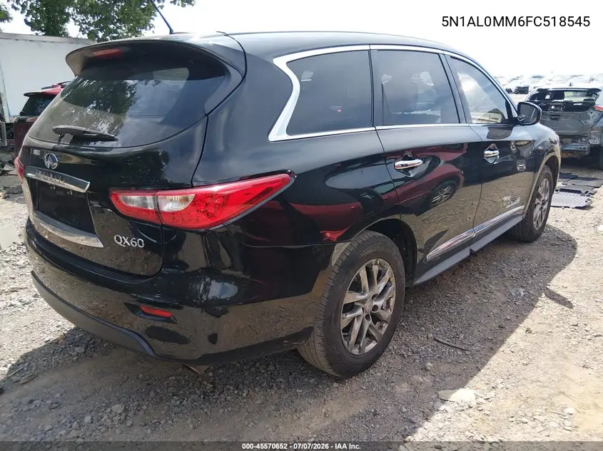 2015 Infiniti Qx60 VIN: 5N1AL0MM6FC518545 Lot: 45570652